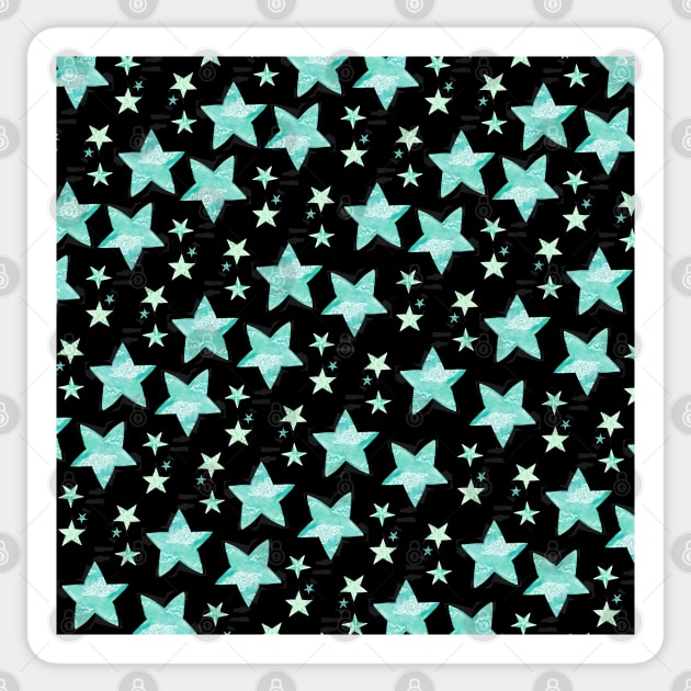 Twinkle little green stars in the dark Sticker by EmilieGeant